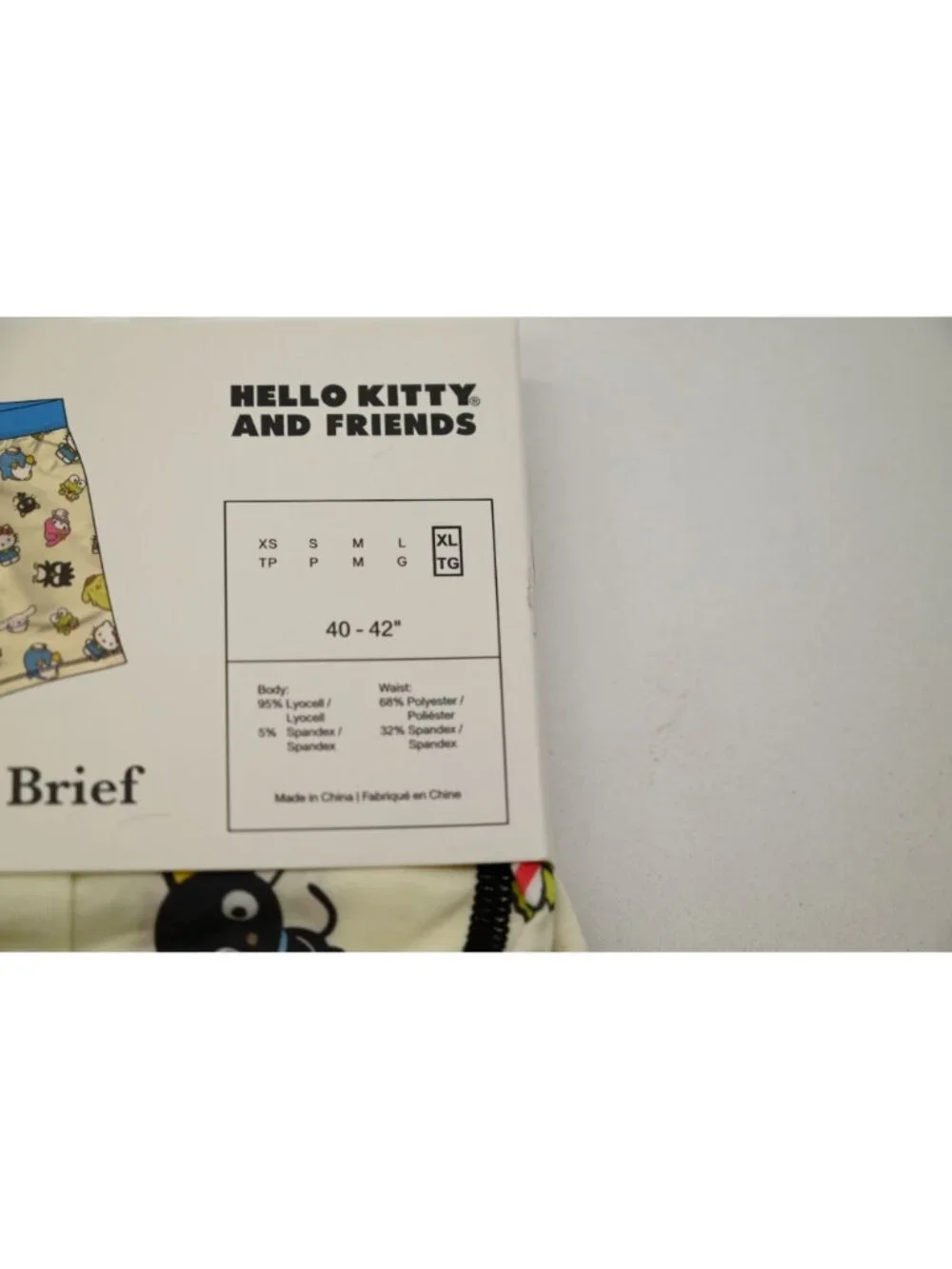 NIP Bioworld Hello Kitty's Friends Boxer Briefs Sz XL 40-42